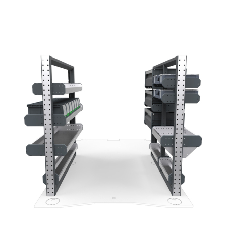 Electricians Van Shelving Package 01 - RAM Promaster City, 122.4&quot; Wheelbase