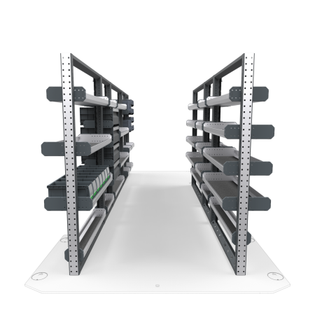 Electricians Van Shelving Package 01 - Mercedes Sprinter High Roof, 170&quot; Wheelbase