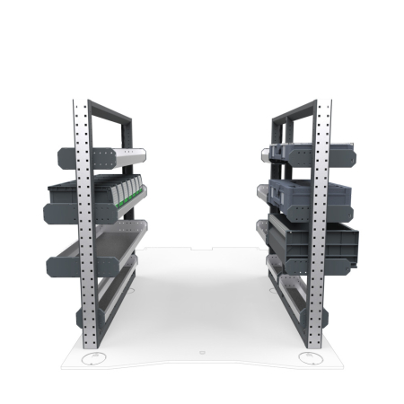 General Contractors Van Shelving Package 01 - RAM Promaster City, 122.4&quot; Wheelbase