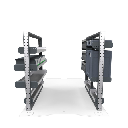 Plumbers Van Shelving Package 01 - RAM Promaster City, 122.4&quot; Wheelbase