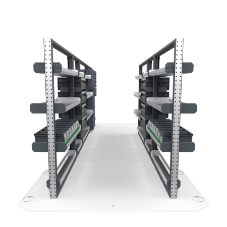 Plumbers Van Shelving Package 01 - Mercedes Sprinter High Roof, 170&quot; Wheelbase