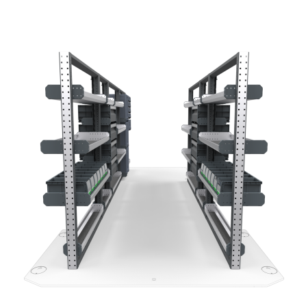 Plumbers Van Shelving Package 01 - Mercedes Sprinter High Roof, 170&quot; Wheelbase